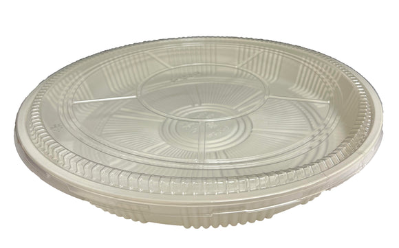 Round sushi tray with lid (OK3-11inches, OK4-13inches, OK5-14inches, OK6-15inches)- 120sets/case