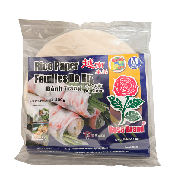 Rice paper - Rose brand - Size M: 22cm