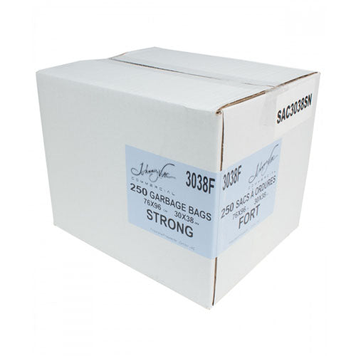 (SAC3038SN) Commercial Garbage / Trash Bags - Strong - 30