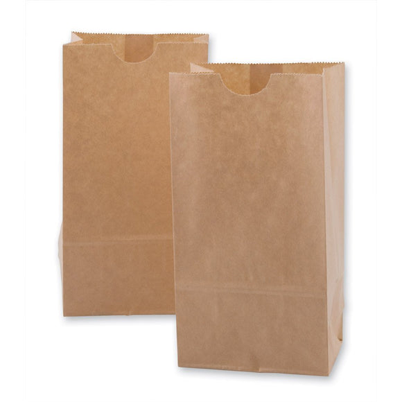 Brown Bags 8lbs, 4.8X8.25X2.9, (500 pcs)
