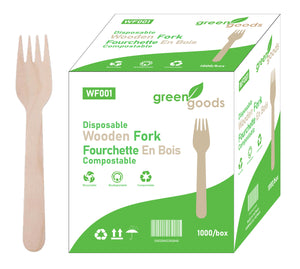 Wooden fork  (WF001) - 160mm - 1000pcs