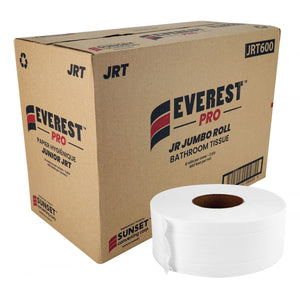 (PAP33550SUN) Commercial Bathroom Tissue - 2-Ply - Box of 8 Rolls - 3,3" x 600' (8,4 cm x 182,8 m)