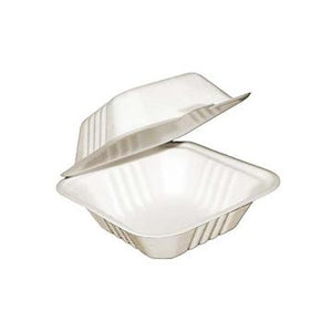 TABLE ACCENTS-COMPOSTABLE CONTAINER  (AC105), 6"x6"x3",  4 x 125/PCS