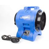 Industrial Blower / Fan / Floor Dryer - Johnny Vac - Fan Diameter 12" (30.4 cm) - Sealed Motor - 1 speed - with Handle - Blue