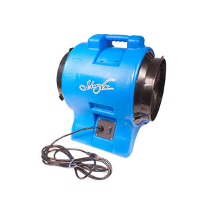 Industrial Blower / Fan / Floor Dryer - Johnny Vac - Fan Diameter 12" (30.4 cm) - Sealed Motor - 1 speed - with Handle - Blue