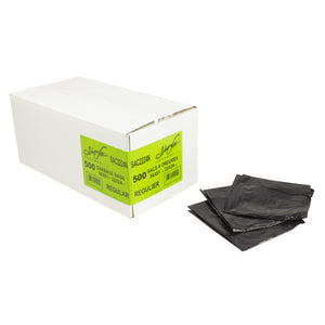 (SAC2224N) Commercial Garbage/Trash Bags - Regular - 22"x24" (55.8cm x 60.9cm) - Black - Box of 500